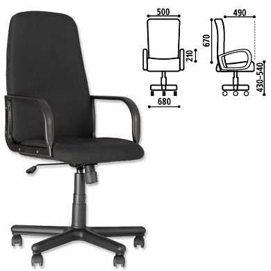 Кресло офисное "Diplomat", черное (арт. 530639) купить в интернет-магазине ТОО Снабжающая компания от 70 168 T, а также и другие Кресла офисные для руководителей на сайте dulat.kz оптом и в розницу