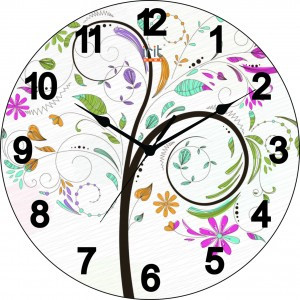 Часы настенные IRIT IR-634 Весна, d=30см, пластик/стекло, АА*1шт нет в компл (арт. 679699)