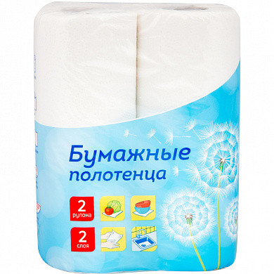 Полотенца бумажные в рулонах OfficeClean, 2-х слойн., 9,6м/рул, белые, 2шт. (арт. 249813) купить в интернет-магазине ТОО Снабжающая компания от 889 T, а также и другие Бумажные полотенца для диспенсеров на сайте dulat.kz оптом и в розницу