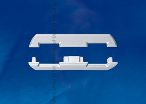 Uniel набор заглушек для подвесн. профиля 571920 (4 шт.) пластик, серебро, п/э UFE-N08 SILVER B (арт. 571927)