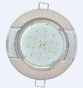 Ecola Gx53-H4 Светильник Встраиваемый"Волна" Жемчуг-Хром 38X116 Fz71H4Ecb (арт. 508816)