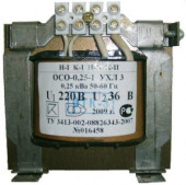 TDM трансформатор напряжения (многовыводной) ОСО-0,25 0,1 1ф 220/12-24-36-42-110 SQ0719-0016 (арт. 385008)