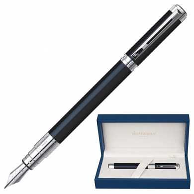 Ручка перьевая WATERMAN "Perspective CT", корпус черный, латунь, никеле-палладиевое покрытие деталей, синяя, S0830660 (арт. 141961) купить в интернет-магазине ТОО Снабжающая компания от 128 233 T, а также и другие Ручки класса "VIP" подарочные на сайте dulat.kz оптом и в розницу