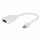 Кабель-переходник miniDisplayPort-DisplayPort, 0,16 м, CABLEXPERT, M-F, A-mDPM-DPF-001-W (арт. 511929)