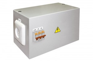 TDM ящик с понижающим трансформатором ЯТП-0,25кВа 220/12В 3 автомата SQ1601-0002 (арт. 379292)