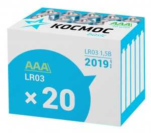 Батарейка Космос Lr03/286 Box20 (арт. 247740) купить в интернет-магазине ТОО Снабжающая компания от 245 T, а также и другие R03/AAA 286 батарейки (мизинчиковые) на сайте dulat.kz оптом и в розницу