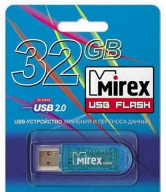 Флэш-диск USB 3.0 Mirex ELF BLUE 32GB, голубой (арт. 498389)