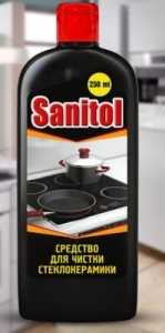 Чистящее средство Sanitol, для чистки стеклокерамики, 250мл, ЧС-35 (арт. 216452)