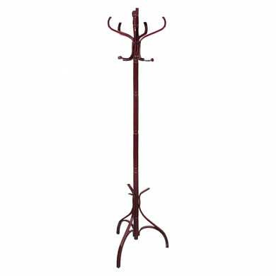 Вешалка-стойка BRABIX CR-9301, дерево, 1,8 м, крестовина, 5 крючков, цвет махагон, 601751 (арт. 601751)