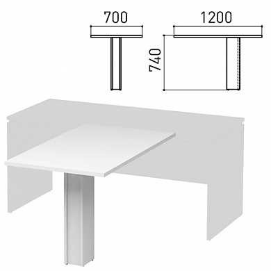 Столешница брифинг-стола "Директ", 1200х700х740 мм, белый, 401508-290 (арт. 640948)