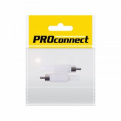 Штекер RCA "Белый" PROCONNECT (ПАКЕТ БОБ) 2шт, 14-0401-8 (арт. 612472)