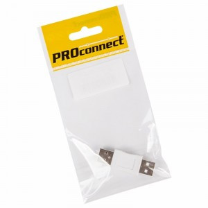 Переходник шт USB-A (Male) - шт USB-A (Male) PROCONNECT (ПАКЕТ БОБ) 1 шт, 18-1170-9 (арт. 610703)