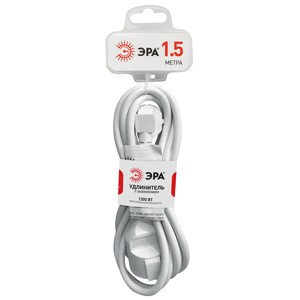 ЭРА удлинитель ПВС 3x0.75 1 роз. 5м 10A земля U-1е-5m 5745 (арт. 650596) купить в интернет-магазине ТОО Снабжающая компания от 4 704 T, а также и другие Сетевые удлинители на сайте dulat.kz оптом и в розницу
