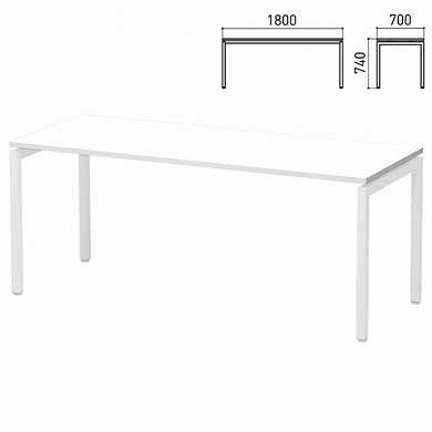 Столешница стола на металлокаркасе "Старк", 1800х700х740 мм, белый, 402724-290 (арт. 640884)
