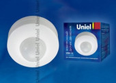 Uniel датчик движения USN-01-160R-1200W-3LUX-9M-0,6-1,5m/s-WH (арт. 619554)