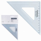 Треугольник пластиковый, угол 45, 21 см, STAEDTLER "Mars", прозрачный, 567 21-45 (арт. 210564)
