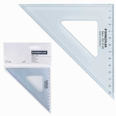 Треугольник пластиковый, угол 45, 21 см, STAEDTLER "Mars", прозрачный, 567 21-45 (арт. 210564) купить в интернет-магазине ТОО Снабжающая компания от 2 450 T, а также и другие Треугольники на сайте dulat.kz оптом и в розницу