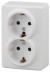 ЭРА Эксперт роз. ОУ 2 мест. 16А бел. (земля) 2х2P+E Schuko 11-2205-01 (1/12/120) (арт. 654781) купить в интернет-магазине ТОО Снабжающая компания от 2 205 T, а также и другие Розетки на сайте dulat.kz оптом и в розницу