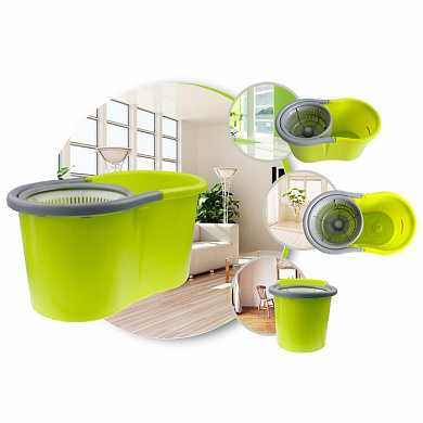 Швабра с ведром с системой полоскания и отжима Spin Mop PRO (арт. 016:I) купить в интернет-магазине ТОО Снабжающая компания от 16 023 T, а также и другие Наборы и швабры для уборки на сайте dulat.kz оптом и в розницу