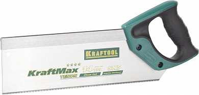 Ножовка с обушком для стусла (пила) KRAFTOOL "KraftMax" TENON, 14 /15 TPI, 300 мм, специальный зуб (арт. 15228-30)
