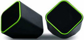 Акустическая Система Smartbuy® Cute, Мощность 6Вт, Usb, Черно-Зеленые (Sba-2580)/60 (арт. 495686)