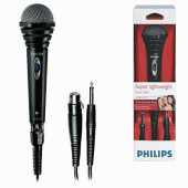 Микрофон PHILIPS SBCMD110/00, проводной, кабель 1,5 м, черный (арт. 512159)