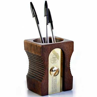 Органайзер для рабочего стола Sharpener темное дерево (арт. SK PENCILPOT3) купить в интернет-магазине ТОО Снабжающая компания от 16 121 T, а также и другие Офис на сайте dulat.kz оптом и в розницу