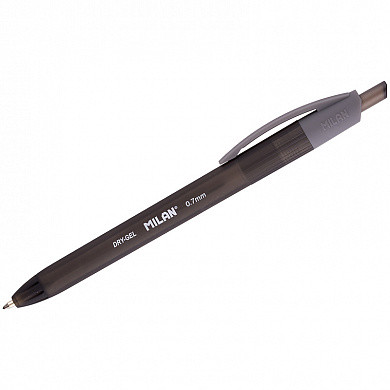 Ручка шариковая автоматическая Milan "Dry-gel" черная, 0,7мм (арт. 176541125)