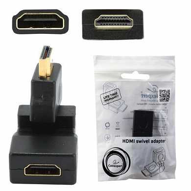 Переходник HDMI, CABLEXPERT, F-M, для передачи цифрового аудио-видео, A-HDMI-FFL2 (арт. 511926) купить в интернет-магазине ТОО Снабжающая компания от 3 283 T, а также и другие Штекера, кабель на сайте dulat.kz оптом и в розницу