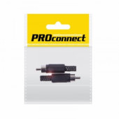 Штекер RCA "Чёрный" PROCONNECT (ПАКЕТ БОБ) 2шт, 14-0404-8 (арт. 612475)