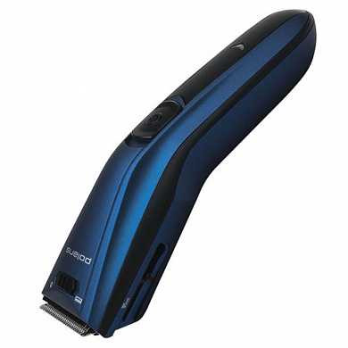 Машинка для стрижки волос POLARIS PHC 0502RC, 10 установок длины, 2 насадки, аккумулятор+сеть, синий (арт. 453908)