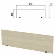 Экран-перегородка "Канц" 1400х16х400 мм, цвет дуб молочный (КОМПЛЕКТ) (арт. 980526)
