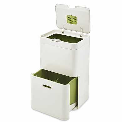 Контейнер для сортировки мусора Totem 48 л белый (арт. 30019) купить в интернет-магазине ТОО Снабжающая компания от 247 205 T, а также и другие Корзины для мусора на сайте dulat.kz оптом и в розницу