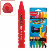 Восковые мелки утолщенные MAPED "Color'peps Oil Pastel", 12 цветов, на масляной основе, трехгранные, 864010 (арт. 224936)