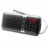 Радиоприемник Сигнал РП-226, 2xR6, аккумулятор 5В 400мАч, 220В, FM, USB, microSD, дисплей, 111х29х63мм, черный, 17828 (арт. 641313)