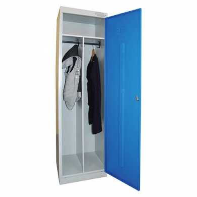 Шкаф металлический для одежды "ШРЭК-21-530", 2 отделения, 1850х530х500 мм, разборный (арт. 290657)