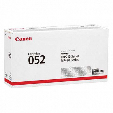 Картридж лазерный CANON (052) I-SENSYS MF421/426/428/429/LBP212/214/215, черный, ресурс 3100 стр., оригинальный, 2199C002 (арт. 363040)