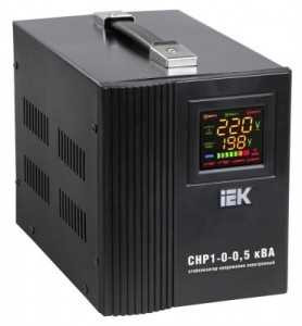 Стабилизатор напряжения IEK Home, релейного типа, 1,5 кВА, СНР1-0-1,5, IVS20-1-01500 (арт. 515937)