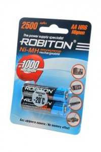 Аккумулятор Robiton R6 2500мАч Ni-MH, BL2 (арт. 247464)