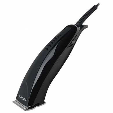 Машинка для стрижки волос POLARIS PHC 1014S, 5 установок длины, 4 насадки, сеть, черный (арт. 453906)