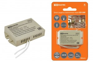 TDM Блок защиты галогенных ламп 25-300 Вт БЗ-300 (10) SQ0360-0007 (арт. 558715)