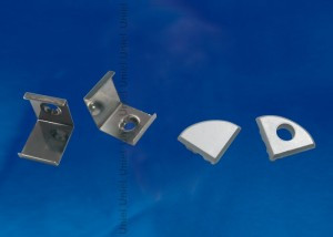 Uniel набор крепежей для угл. профиля 571939(скобы и заглушки по 4 шт.) сталь/пластик UFE-N06 SILVER (арт. 571952)