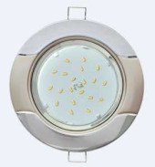 Ecola Gx53-H4 Светильник Встраиваемый"Волна" Хром-Жемчуг 38X116 Fx71H4Ecb (арт. 508823)