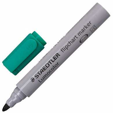 Маркер для флипчарта STAEDTLER "Lumocolor", непропитывающий, круглый, 2 мм, зеленый, 356-5 (арт. 150755)