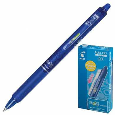 Ручка стираемая гелевая автоматическая PILOT "Frixion Clicker", узел 0,7 мм, линия 0,35 мм, синяя, BLRT-FR-7 (арт. 141847)