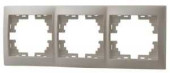 Lezard Мира Рамка 3 Мест. (Б/Вст, Горизонт.) Перламутр 701-3000-148 (арт. 420497)