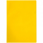Папка-уголок OfficeSpace, A4, 100мкм, прозрачная желтая (арт. Fmu15-8_876)