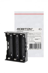 Батареечный отсек ROBITON Bh3x18650/pins с выводами для пайки PK1, 14115 (арт. 612965)