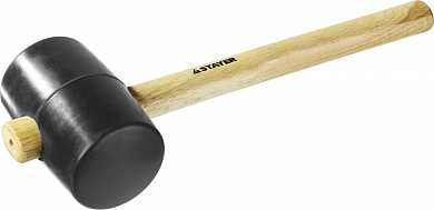 Киянка STAYER резиновая черная с деревянной ручкой, 900г (арт. 20505-90)
