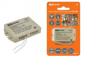 TDM Блок защиты галогенных ламп 50-500 Вт БЗ-500 (10) SQ0360-0008 (арт. 558717)